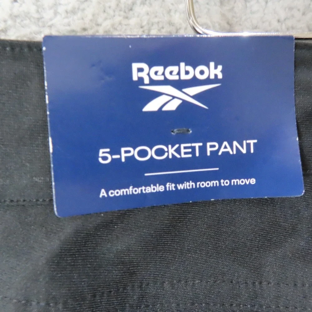 Reebok Voyager 5-Pocket Pant Mens XL‎ 38 x 30 Black Performance Trousers NEW